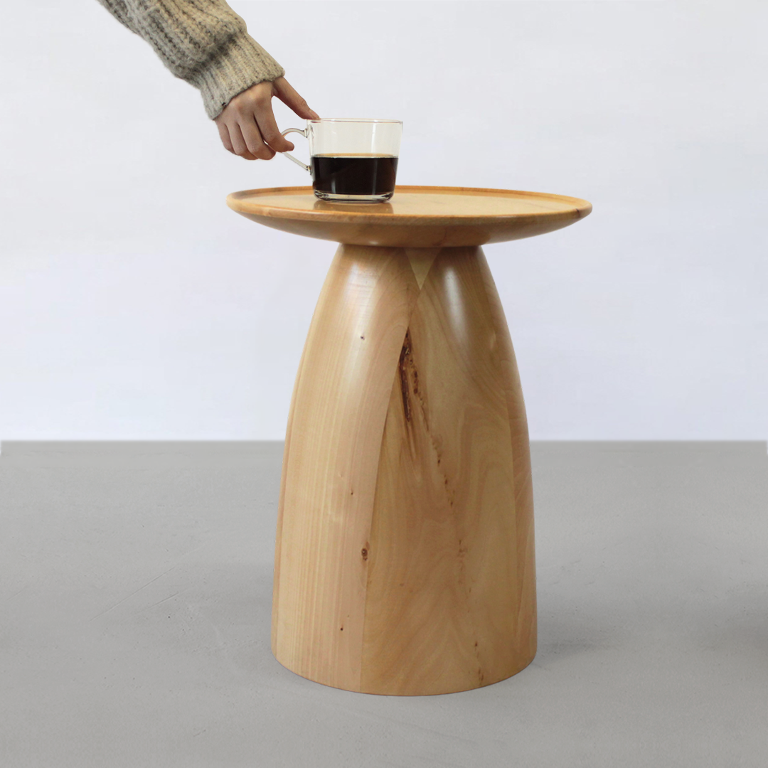 Dome Yan Sehpa Natürel