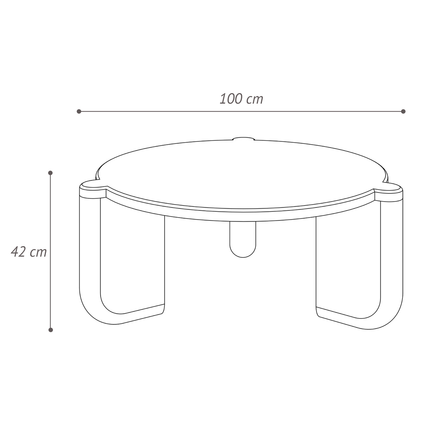 Halo Orta Sehpa Krem