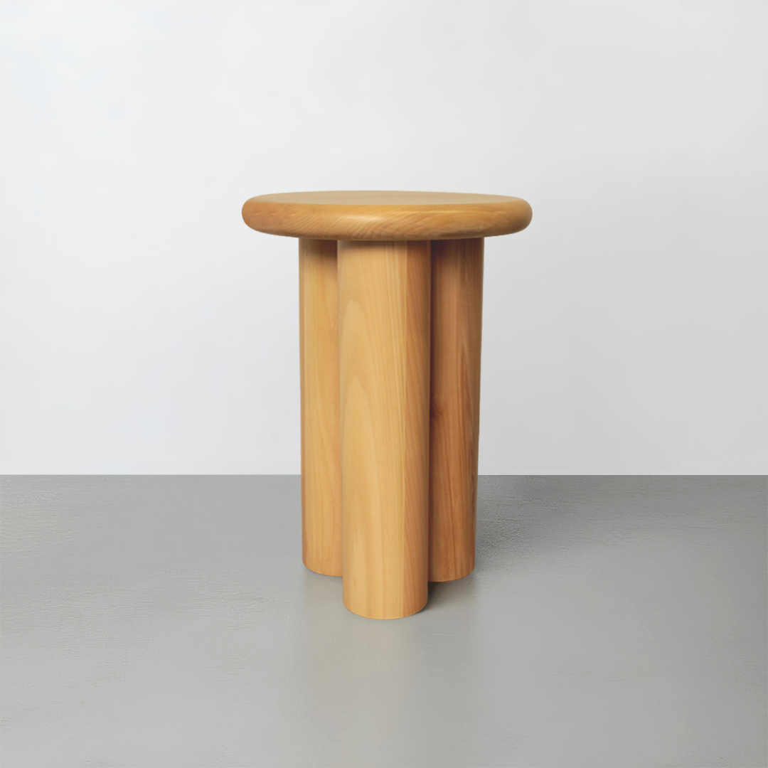 Pole Yan Sehpa Natürel