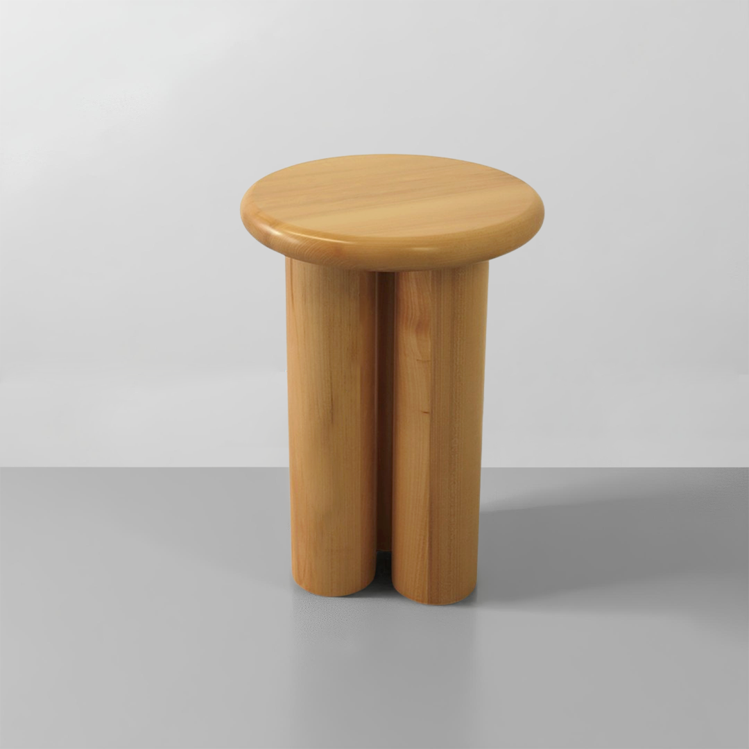 Pole Yan Sehpa Natürel