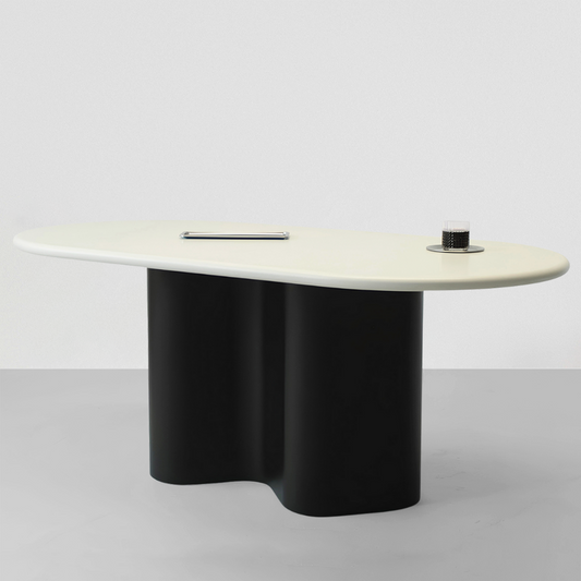 Wave Masa Siyah & Krem