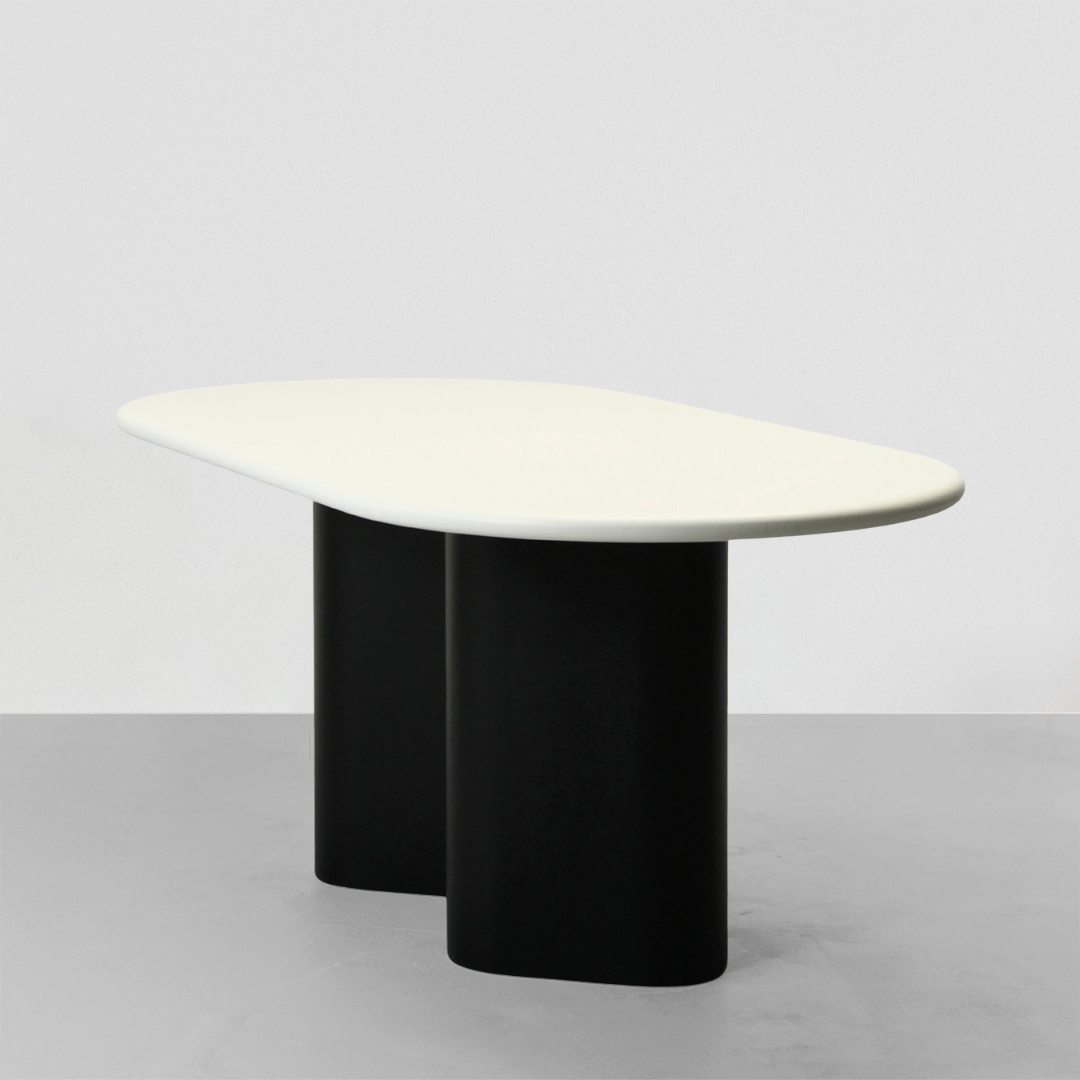 Wave Masa Siyah & Krem