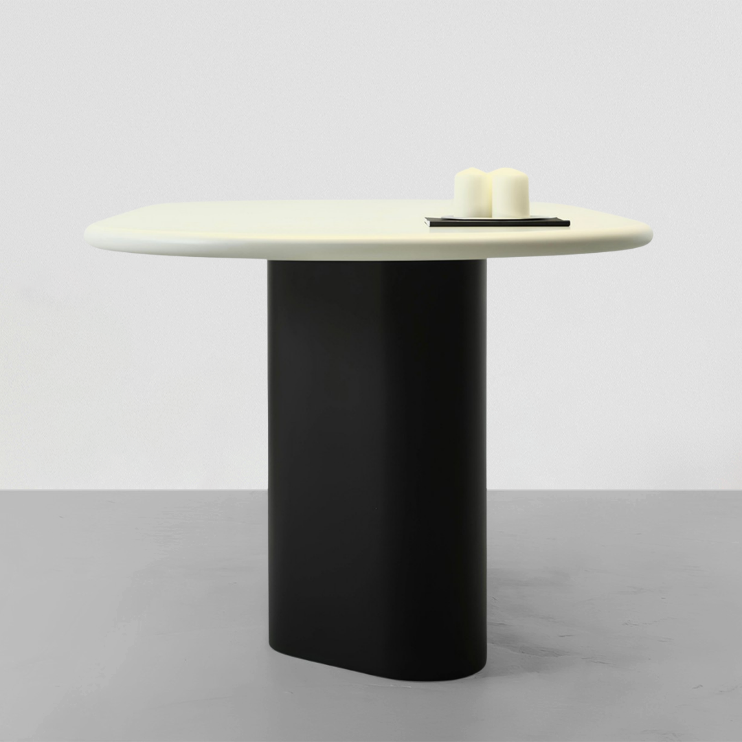 Wave Masa Siyah & Krem